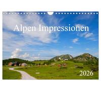 Alpen Impressionen (Wandkalender 2026 DIN A4 quer), CALVENDO Monatskalender: Alpen Impressionen aus Frankreich, Österreich und der Schweiz.