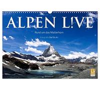 Alpen live - Rund um das Matterhorn (Wandkalender 2026 DIN A3 quer), CALVENDO Monatskalender: 12 phantastische Fotografien aus der Bergwelt rund um Zermatt
