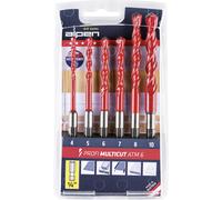 Alpen MultiCut 0000100802100 Acciaio Kit punte multiuso 6 parti 1/4 (6.3 mm) 1