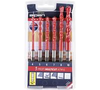 ALPEN MULTICUT 0000100802100 ACCIAIO KIT PUNTE MULTIUSO 6 PARTI 1/4 6.3 MM 1 PZ