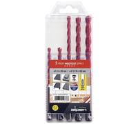 Alpen MultiCut 100905100 Acciaio Kit punte multiuso 5 parti 5 mm, 6 mm, 8 mm,