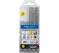 Sds Plus Set Trapano 5 - 10mm Force-X, per Cemento Armato, Pietra Dura Ughi