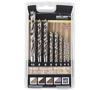 Alpen 63300008100 HSS-Co5 PCTM "Profi Holz" Punte per Tasselli, Grigio