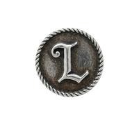 Alpenflüstern Spilla a forma di lettera dell'alfabeto A-Z come iniziali o monogrammi, per uomo e donna, colore argento anticato, API158, onesize, Metallo, Non pietra preziosa