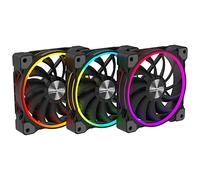 Alpenfohn Wing Boost 3 Argb PWM - Ventilatore triplo, 140 mm, colore: Nero