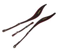 Alpenklang Comfort S-Form Cinturini per Fisarmonica in Pelle, Marrone-Rosso