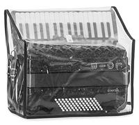 Alpenklang Copertura Fisarmonica a 72 Bassi - Custodia Protettiva per Fisarmonica - Adatta a Fisarmoniche con 72 Bassi - Dimensioni (LxPxA): ca. 43 x 25 x 40 cm - in PVC - Trasparente