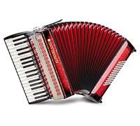 Alpenklang Pro Fisarmonica III 72 M Shadow Red - 34 Tasti Diskant - 6 Registri Diskant - 3 voci nel Diskant - Basso Standard 4 voci - con Registro Musette - con Custodia e Cinghie