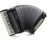 Alpenklang Pro Fisarmonica IV 96 cm Elite Nero, 9+1 registri del discanto
