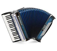 Alpenklang Pro Fisarmonica IV 96 M - 38 Tasti Diskant - 96 Bassi - Tastiera in Madreperla - Doppio Tremolo - Ance Tipo a Mano - Shadow Blue