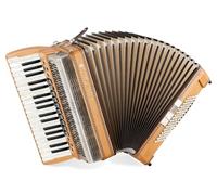 Alpenklang Pro Fisarmonica IV 96 M - 38 Tasti Diskant - 96 Bassi - Tastiera in Madreperla - Doppio Tremolo - Ance Tipo a Mano - Ontano