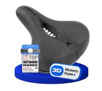 ALPENSATTEL® Sella ergonomica per bicicletta [3D Memory Foam] - Sella per bicicletta per uomo e donna - Materiale traspirante per una distribuzione ideale della pressione - Supporto universale per