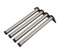 ALPENSTAHL Piedino per mobili in metallo | regolabile | in acciaio inox | cilindrico | modello H10251 | piedini da scrivania con altezza 710 mm | diametro 60 mm | 4 pezzi