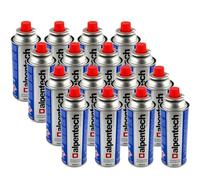ALPENTECH - Confezione da 16 cartucce gas 250 g butano bombola di gas UN2037 per stufe e diserbatori termici