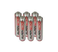 ALPENTECH - Confezione da 6 cartucce gas 330 g butano propano mix 600 ml caramella gas universale valvola 7/16