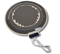 ALPER Made in Italy StopVapor Pellicola Riscaldante Anticondensa Specchio doccia Antiappannamento diametro 40cm Riscaldamento Specchio Adesiva 230V 25W