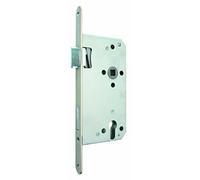 Alpertec, 36051450, Serratura incassata per porte PZ spaziatura DIN L Castello, castelli, mandrino 65 mm, 10 mm, quadrato, 92 millimetri, silberfarbig
