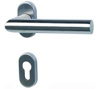 Alpertec acciaio inossidabile Metz Flash R ES metà set PZ sinistro zeigend, Fest/girevoli) per sottile panna entüren maniglia della porta maniglia porta guarnizioni, 88021470 K1