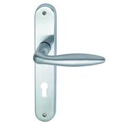 Alpertec Alison-LS 32972313 - Maniglia per porta in ottone cromato satinato PZ