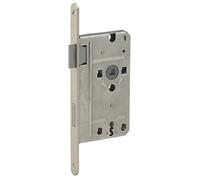 Alpertec angolare serratura utilizzabile per porte bagno distanza DIN o a sinistra serratura, serrature, spina 55 mm, 8 mm, quadrato, 78 mm, silberfärbig, 36051370