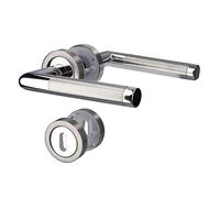 Alpertec 88020100 Maniglia Acciaio Inox BB 2 Colori, per Porta della Camera