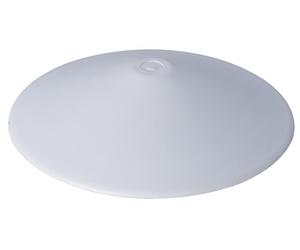 Alpertec Fermaporta con notte luce guida - Fermaporta Porta schoner pavimento 1 pezzi, Giorno Bianco/Blu, 32270100