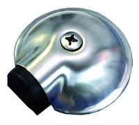 Alpertec fermaporta in acciaio inox satinato, porta tampone porta schoner - Fermaporta da pavimento, diametro 65 mm, altezza 22 mm, 28020920 K1