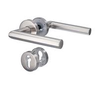 Alpertec Moskau-II 88020510 - Maniglia per porta in acciaio inox con rosetta
