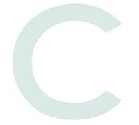 'Alpertec numero civico - Lettera "C con luce guida notturna, 1 pezzi, 32270630
