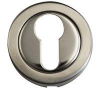Alpertec PZ rosetta - Paio acciaio inox satinato/lucido maniglia della porta maniglia, guarnizioni porta 2 pezzi, diametro 52 mm, 28020840 K2