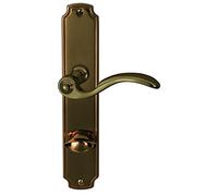 Alpertec Rebeca 32410083 LS in ottone brunito per porte da bagno WC Maniglia per porta