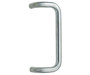 Alpertec stoß Asta manico in acciaio inox impugnatura Standard, Grana 240, Diametro 32 mm, lunghezza: 38, 2 cm, distanza tra i fori 35 cm, 37350224