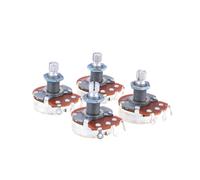 Alpha 4Pcs Full Metric Linear Taper B250K Split Shaft Pots Guitar Potentiometers