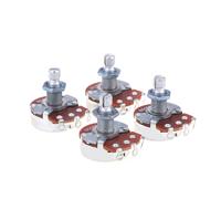 Alpha 4Pcs Full Metric Linear Taper B500K Split Shaft Pots Guitar Potentiometers