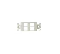 Alpha 96-088.Supporto a 4 moduli per frutti Keystone