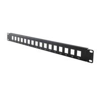 Alpha 96-806/1.Pannello Patch 19" 1 unità per frutti keystone 16 porte