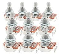 Alpha B25K Mini Potenziometro Metrico Split Standard Shaft 9,5mm Lineare Taper Pots per Pickup Attivi Chitarra Elettrica Basso (Set di 10)