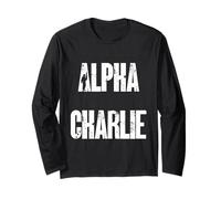 Alpha Charlie - Lettere fonetiche Militari Maglia a Manica