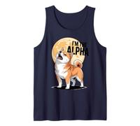 Alpha Dog Shiba Inu Silhouette Leadership Vibrazioni Canotta