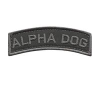 Alpha Dog Shoulder Tab Subdued US Army Military Morale Tactical Hook Patch