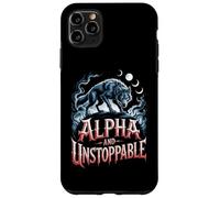 Alpha E Unstoppable Wolf Meme Fearless Sigma Werewolf Custodia per iPhone 11 Pro Max