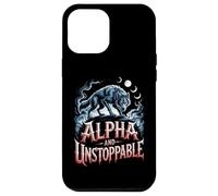 Alpha E Unstoppable Wolf Meme Fearless Sigma Werewolf Custodia per iPhone 12 Pro Max