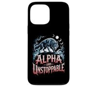 Alpha E Unstoppable Wolf Meme Fearless Sigma Werewolf Custodia per iPhone 13 Pro Max
