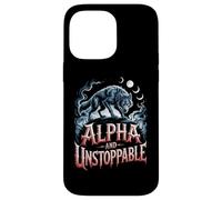 Alpha E Unstoppable Wolf Meme Fearless Sigma Werewolf Custodia per iPhone 14 Pro Max
