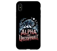 Alpha E Unstoppable Wolf Meme Fearless Sigma Werewolf Custodia per iPhone XS Max