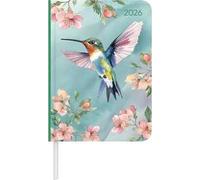 Daily Journal Hummingbird 2026 - Taschen-Kalender A6 - Kolibri - Day By Day - 352 Seiten - Notiz-Buch - Alpha Edition