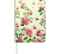 Daily Journal Roses 2026 - Taschen-Kalender A6 - Rose - Day By Day - 352 Seiten - Notiz-Buch - Alpha Edition