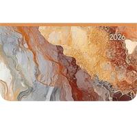 Ladytimer Pad Marble 2026 - Taschen-Kalender 15,6x9 cm - Fliesen - Weekly - 128 Seiten - Notiz-Buch - Alpha Edition