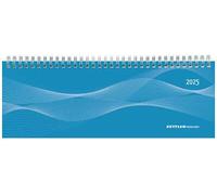 Alpha Edition - Agenda Settimanale Da Tavolo 2025, 29,7x10,5 cm, Blue, Spiralata