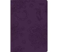 Alpha Edition - Agenda Settimanale Ladytimer Deluxe 2025, 10,7x15,2 cm, Purple, 128 pagine